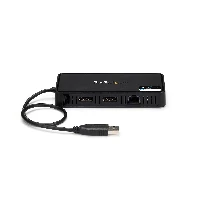 StarTech.com USB 3.0 Mini Dock - Dual Monitor USB-A Docking Station with DisplayPort 4K 60Hz Video & Gigabit Ethernet - 1ft (30cm) cable - Portable USB 3.1 Gen 1 Type-A Laptop Adapter, Wired, USB 3.2 Gen 1 (3.1 Gen 1) Type-A, 10,100,1000 Mbit/s, IEEE 802.3, IEEE 802.3ab, IEEE 802.3u, Black, 5 Gbit/s
