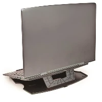 StarTech.com Portable Laptop Stand - Adjustable, Notebook stand, Black, Plastic, 22.9 cm (9