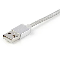 StarTech.com 1 m (3 f.t) USB Multi Charging Cable - USB to Micro-USB or USB-C or Lightning for iPhone / iPad / iPod / Android - Apple MFi Certified - 3 in 1 USB Charger - Braided, 1 m, USB A, Micro-USB B, USB 2.0, 480 Mbit/s, Silver