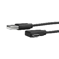 StarTech.com USB-A to USB-C Cable - Right-Angle - M/M - 1 m (3 ft.) - USB 2.0, 1 m, USB A, USB C, USB 2.0, Male/Male, Black
