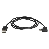 StarTech.com USB-A to USB-C Cable - Right-Angle - M/M - 1 m (3 ft.) - USB 2.0, 1 m, USB A, USB C, USB 2.0, Male/Male, Black