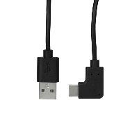 StarTech.com USB-A to USB-C Cable - Right-Angle - M/M - 1 m (3 ft.) - USB 2.0, 1 m, USB A, USB C, USB 2.0, Male/Male, Black