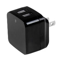 StarTech.com Dual-port USB wall charger - international travel - 17W/3.4A - black, Indoor, AC, 5 V, Black