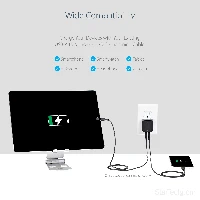 StarTech.com Dual-port USB wall charger - international travel - 17W/3.4A - black, Indoor, AC, 5 V, Black