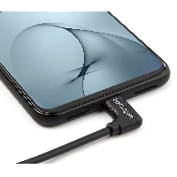 StarTech.com Right-Angle USB-C Cable - M/M - 1 m (3 ft.) - USB 2.0, 1 m, USB C, USB C, USB 2.0, 480 Mbit/s, Black