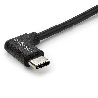 StarTech.com Right-Angle USB-C Cable - M/M - 1 m (3 ft.) - USB 2.0, 1 m, USB C, USB C, USB 2.0, 480 Mbit/s, Black