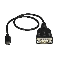 StarTech.com USB C to Serial Adapter Cable with COM Port Retention - 16