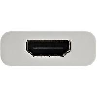 StarTech.com USB C to HDMI 2.0 Adapter with Power Delivery - 4K 60Hz USB Type-C to HDMI Display Video Converter - 60W PD Pass-Through Charging Port - Thunderbolt 3 Compatible - White, USB Type-C, HDMI output, 3840 x 2160 pixels