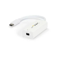 StarTech.com USB-C to Mini DisplayPort Adapter - 4K 60Hz - White - USB 3.1 Type-C to Mini DP Adapter - Upgraded Version is CDP2MDPEC, USB Type-C, DisplayPort output, 3840 x 2160 pixels