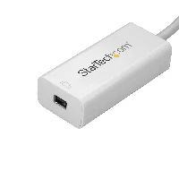 StarTech.com USB-C to Mini DisplayPort Adapter - 4K 60Hz - White - USB 3.1 Type-C to Mini DP Adapter - Upgraded Version is CDP2MDPEC, USB Type-C, DisplayPort output, 3840 x 2160 pixels