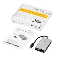 StarTech.com Thunderbolt 3 to eSATA Adapter + USB 3.1 (10Gbps) Port - Mac / Windows, Wired, Thunderbolt 3, Black, Silver, 20 Gbit/s, Plastic, CE, FCC, REACH