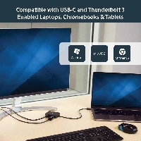 StarTech.com USB C Multiport Adapter - Portable USB-C Mini Dock 4K HDMI Video - Gigabit Ethernet, USB 3.0 Hub (1x USB-A 1x USB-C) - USB Type-C Multiport Adapter - Thunderbolt 3 Compatible, Wired, USB 3.2 Gen 1 (3.1 Gen 1) Type-C, 10,100,1000 Mbit/s, 10BASE-T, 100BASE-TX, 1000BASE-T, IEEE 802.3, IEEE 802.3ab, IEEE 802.3u, Black