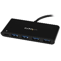 StarTech.com 4 Port USB C Hub with 4 USB Type-A Ports (USB 3.0 SuperSpeed 5Gbps) - 60W Power Delivery Passthrough Charging - USB 3.1 Gen 1/USB 3.2 Gen 1 Laptop Hub Adapter - MacBook, Dell4 Port USB C Hub with 4 USB Type-A Ports (USB 3.0 SuperSpeed 5Gbps) - 60W Power Delivery Passthrough Charging - USB 3.2 Gen 1 Laptop Hub Adapter - MacBook, Dell, USB 3.2 Gen 1 (3.1 Gen 1) Type-C, USB 3.2 Gen 1 (3.1 Gen 1) Type-A, USB 3.2 Gen 1 (3.1 Gen 1) Type-C, 5000 Mbit/s, Black, Plastic, 0.15 m