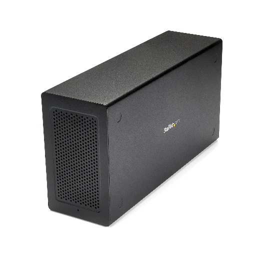 StarTech.com Thunderbolt 3 PCIe Expansion Chassis with DisplayPort - PCIe x16, Wired, Thunderbolt 3, Black, 40 Gbit/s, Power, Aluminium, Steel