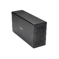 StarTech.com Thunderbolt 3 PCIe Expansion Chassis with DisplayPort - PCIe x16, Wired, Thunderbolt 3, Black, 40 Gbit/s, Power, Aluminium, Steel