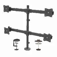 StarTech.com Desk Mount Quad Monitor Arm - Ergonomic VESA 4 Monitor Mount 2x2 up to 27