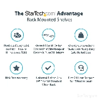 StarTech.com 2U Server Rack Shelf - Universal Rack Mount Cantilever Shelf for 19