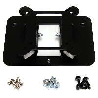 StarTech.com Universal Swivel VESA LCD Mounting Bracket for 19in Rack or Cabinet, Mounting bracket, Black, Steel, 16 kg, 7U, EIA RS310-D