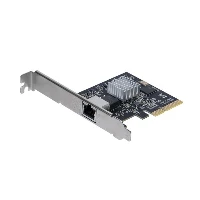 StarTech.com 1-Port PCIe 10GBase-T / NBASE-T Ethernet Network Card, Internal, Wired, PCI Express, Ethernet, 10000 Mbit/s, Black, Stainless steel