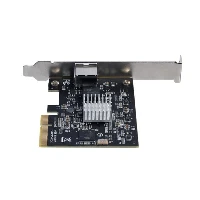 StarTech.com 1-Port PCIe 10GBase-T / NBASE-T Ethernet Network Card, Internal, Wired, PCI Express, Ethernet, 10000 Mbit/s, Black, Stainless steel