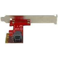 StarTech.com x4 PCI Express to SFF-8643 Adapter for PCIe NVMe U.2 SSD, PCIe, U.2, Full-height / Low-profile, PCIe 3.0, Red, 5 - 50 C