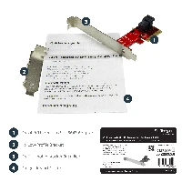 StarTech.com x4 PCI Express to SFF-8643 Adapter for PCIe NVMe U.2 SSD, PCIe, U.2, Full-height / Low-profile, PCIe 3.0, Red, 5 - 50 C