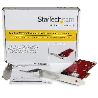 StarTech.com 2x M.2 NGFF SSD RAID Controller Card plus 2x SATA III Ports - PCIe, PCIe, M.2, Full-height / Low-profile, PCIe 2.0, CE, FCC, Marvell - 88SE9230