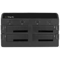 StarTech.com 4-Bay Hard Drive Docking Station for 2.5/3.5 SSDs and HDDs - eSATA/USB 3.0 to SATA (6Gbps), HDD, SSD, Serial ATA, Serial ATA II, Serial ATA III, 2.5,3.5