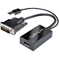 StarTech.com DVI to DisplayPort Adapter - USB Power - 1920 x 1200 - DVI to DisplayPort Converter - Video Adapter - DVI-D to DP, 0.254 m, DVI-D, DisplayPort, Male, Female, Straight