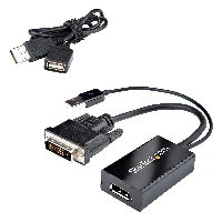 StarTech.com DVI to DisplayPort Adapter - USB Power - 1920 x 1200 - DVI to DisplayPort Converter - Video Adapter - DVI-D to DP, 0.254 m, DVI-D, DisplayPort, Male, Female, Straight