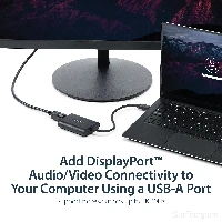 StarTech.com USB 3.0 to DisplayPort Adapter - 4K 30Hz, 3.2 Gen 1 (3.1 Gen 1), USB Type-A, DisplayPort output, 3840 x 2160 pixels