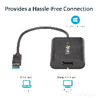 StarTech.com USB 3.0 to DisplayPort Adapter - 4K 30Hz, 3.2 Gen 1 (3.1 Gen 1), USB Type-A, DisplayPort output, 3840 x 2160 pixels