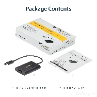 StarTech.com USB 3.0 to DisplayPort Adapter - 4K 30Hz, 3.2 Gen 1 (3.1 Gen 1), USB Type-A, DisplayPort output, 3840 x 2160 pixels