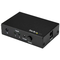 StarTech.com 2-Port HDMI Switch - 4K 60Hz, HDMI, Black, 60 Hz, 1280 x 720 (HD 720), 1920 x 1080 (HD 1080), 1920 x 1200 (WUXGA), 2560 x 1600 (WQXGA), 3840 x 2160, Power, 3840 x 2160 pixels