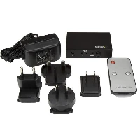 StarTech.com 2-Port HDMI Switch - 4K 60Hz, HDMI, Black, 60 Hz, 1280 x 720 (HD 720), 1920 x 1080 (HD 1080), 1920 x 1200 (WUXGA), 2560 x 1600 (WQXGA), 3840 x 2160, Power, 3840 x 2160 pixels
