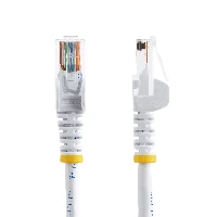 StarTech.com Cat5e Ethernet Patch Cable with Snagless RJ45 Connectors - 10 m, White, 10 m, Cat5e, U/UTP (UTP), RJ-45, RJ-45