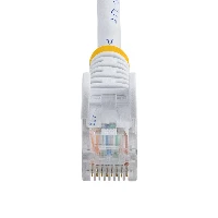 StarTech.com Cat5e Ethernet Patch Cable with Snagless RJ45 Connectors - 10 m, White, 10 m, Cat5e, U/UTP (UTP), RJ-45, RJ-45