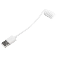 StarTech.com 0.3 m (1 ft.) Coiled Lightning to USB Cable - Lightning Charger Cable for iPhone / iPad / iPod - Apple MFi Certified - Lightning to USB Cable - White, 0.3 m, Lightning, USB A, Male, Male, White