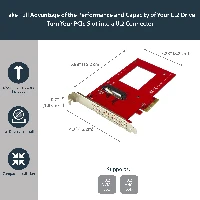 StarTech.com U.2 to PCIe Adapter for 2.5