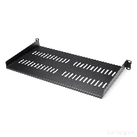 StarTech.com 1U Server Rack Shelf - Universal Vented Rack Mount Cantilever Tray for 19