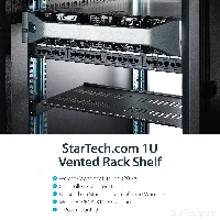 StarTech.com 1U Server Rack Shelf - Universal Vented Rack Mount Cantilever Tray for 19