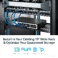 StarTech.com 1U Server Rack Shelf - Universal Vented Rack Mount Cantilever Tray for 19