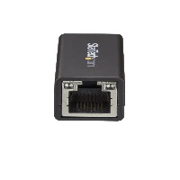 StarTech.com USB C to Gigabit Ethernet Adapter - 1Gbps NIC USB 3.0/USB 3.1 Type C Network Adapter - 1GbE USB-C to RJ45/LAN Port Thunderbolt 3 Compatible Windows MacBook Pro Chromebook, Wired, USB Type-C, Ethernet, 5000 Mbit/s, Black