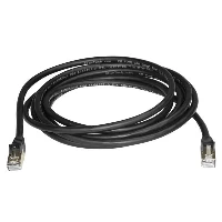 StarTech.com 3m CAT6a Ethernet Cable - 10 Gigabit Shielded Snagless RJ45 100W PoE Patch Cord - 10GbE STP Network Cable w/Strain Relief - Black Fluke Tested/Wiring is UL Certified/TIA, 3 m, Cat6a, U/FTP (STP), RJ-45, RJ-45