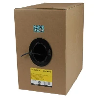 StarTech.com Bulk Cat 5e Ethernet Cable - 1000 ft. - Solid - CMR-Rated - Black, 304.9 m, Cat5e, U/UTP (UTP)