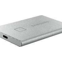 Samsung Portable SSD T7 Touch 500GB - Silver, 500 GB, USB Type-C, 3.2 Gen 2 (3.1 Gen 2), 1050 MB/s, Password protection, Silver