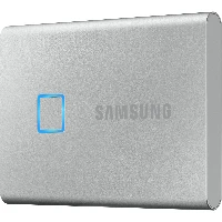 Samsung Portable SSD T7 Touch 500GB - Silver, 500 GB, USB Type-C, 3.2 Gen 2 (3.1 Gen 2), 1050 MB/s, Password protection, Silver