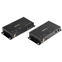 StarTech.com HDMI over IP Extender - 1080p 60Hz HDMI Video over Ethernet/LAN Extender through Network Switch - Transmitter/Receiver Kit - up to 490ft (150m) over Cat5e/Cat6 Cable, 1920 x 1080 pixels, AV transmitter & receiver, 150 m, Wired, Black, HDCP