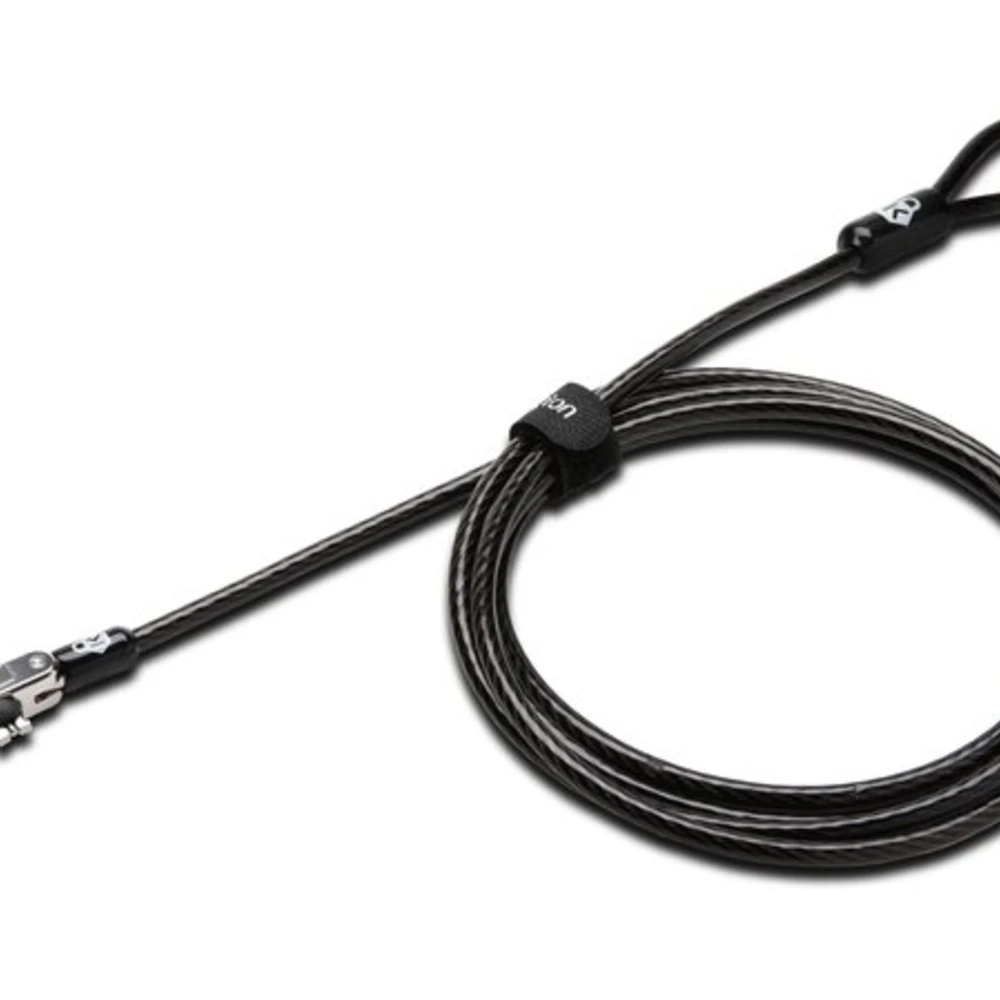 Kensington Slim NanoSaver Combination Laptop Lock, 1.8 m, Kensington, Key, Black