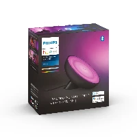 Philips Hue White and colour ambience Bloom table lamp, Smart table lamp, Black, Bluetooth/Zigbee, Integrated LED, Non-changeable bulb(s), White